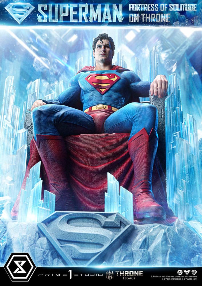 [PREORDINE] Statua DC Comics Superman Fortress of Solitude on Throne 1/4 (Design Gabriele Dell'Otto) 52 cm - Prime 1 Studio - Statue