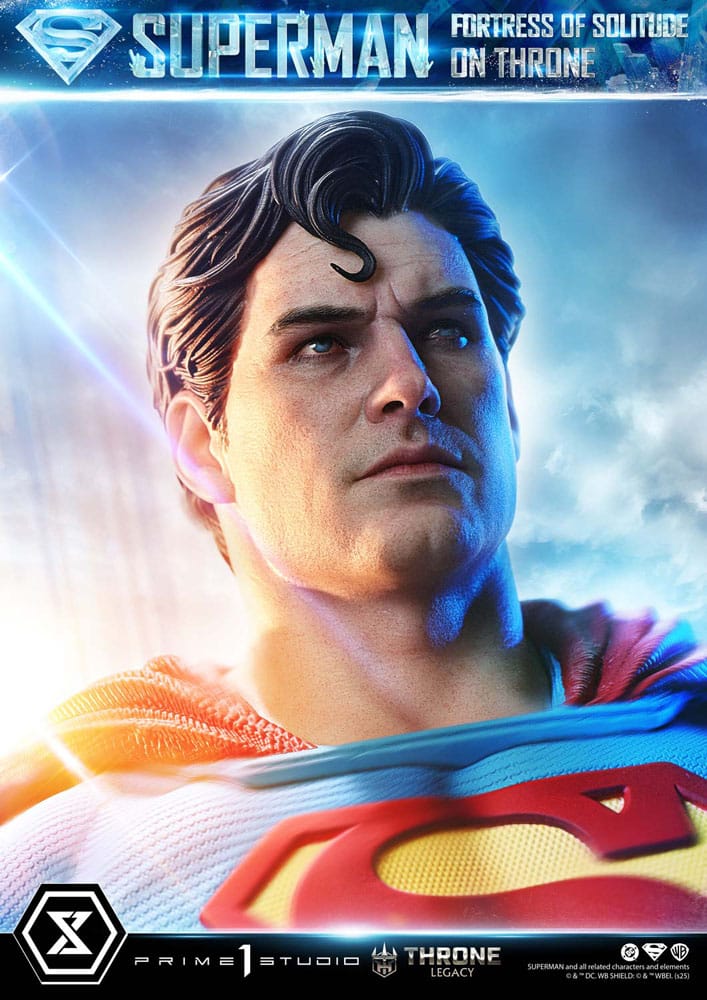 [PREORDINE] Statua DC Comics Superman Fortress of Solitude on Throne 1/4 (Design Gabriele Dell'Otto) 52 cm - Prime 1 Studio - Statue