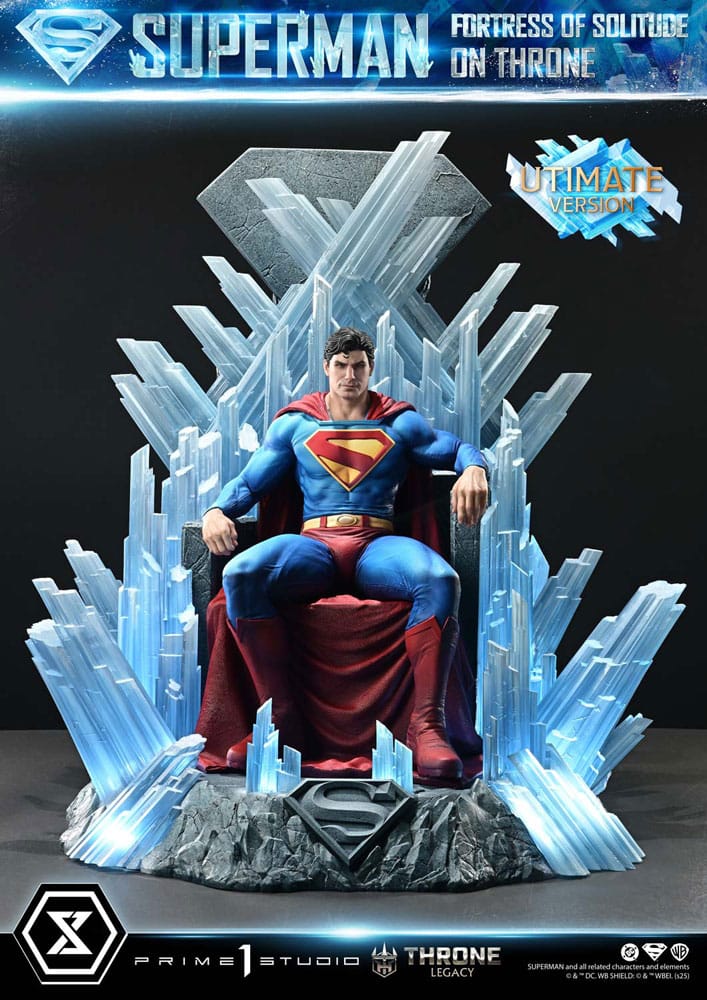 [PREORDINE] Statua DC Comics Superman Fortress of Solitude on Throne 1/4 Ultimate Version 52 cm - Prime 1 Studio - Statue