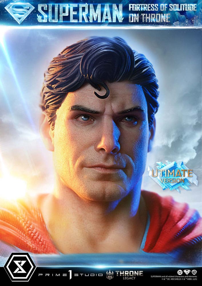 [PREORDINE] Statua DC Comics Superman Fortress of Solitude on Throne 1/4 Ultimate Version 52 cm - Prime 1 Studio - Statue
