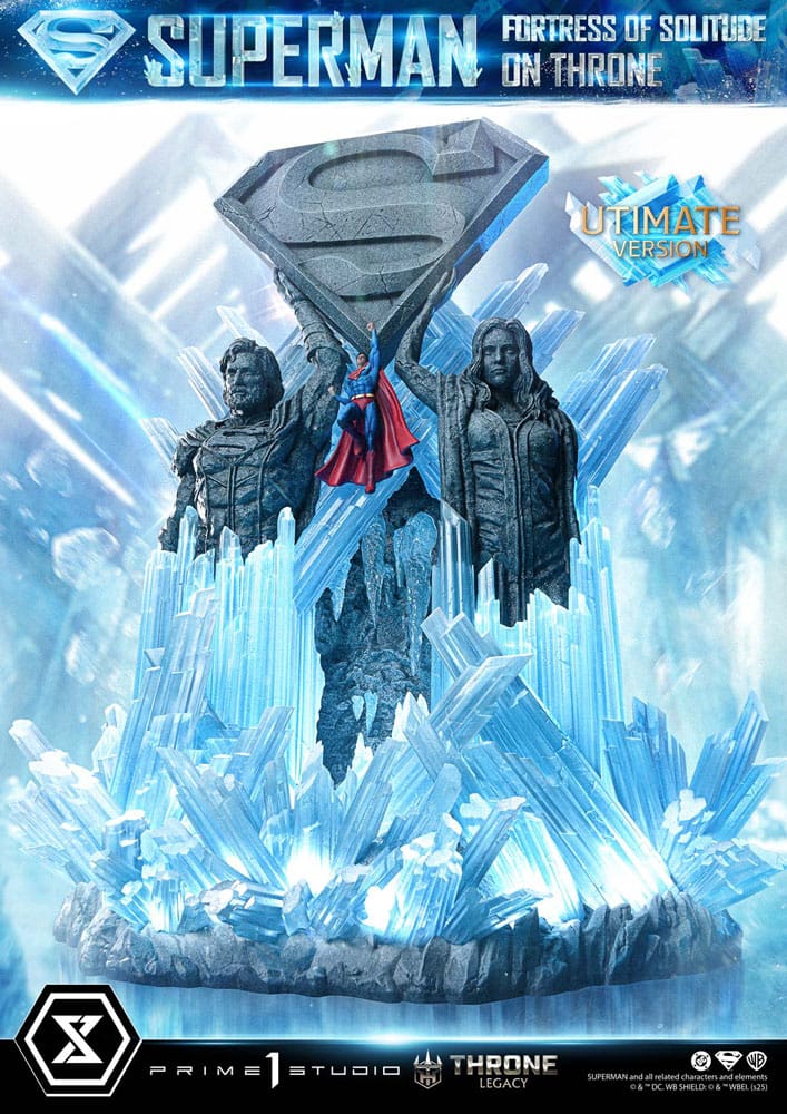 [PREORDINE] Statua DC Comics Superman Fortress of Solitude on Throne 1/4 Ultimate Version 52 cm - Prime 1 Studio - Statue