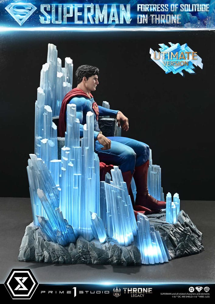 [PREORDINE] Statua DC Comics Superman Fortress of Solitude on Throne 1/4 Ultimate Version 52 cm - Prime 1 Studio - Statue