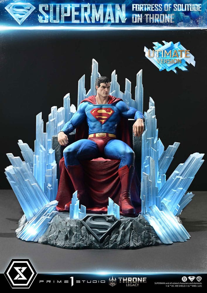 [PREORDINE] Statua DC Comics Throne Legacy Collection 1/4 Superman Fortress of Solitude on Throne (Design by Gabriele Dell'Otto) Ultimate Bonus Version - Prime 1 Studio - Statue