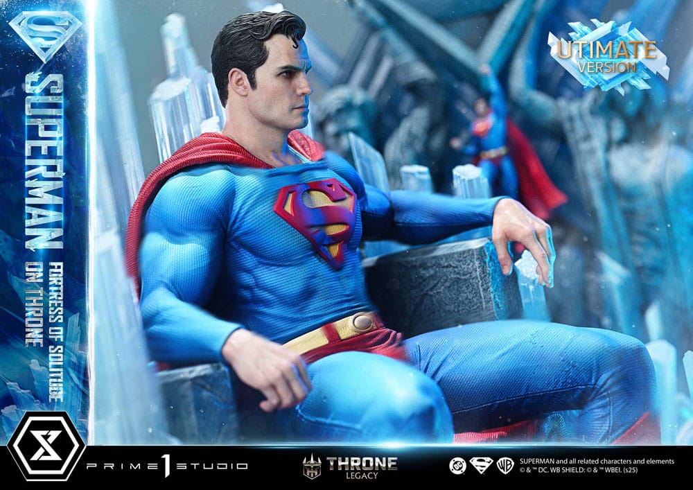 [PREORDINE] Statua DC Comics Throne Legacy Collection 1/4 Superman Fortress of Solitude on Throne (Design by Gabriele Dell'Otto) Ultimate Bonus Version - Prime 1 Studio - Statue