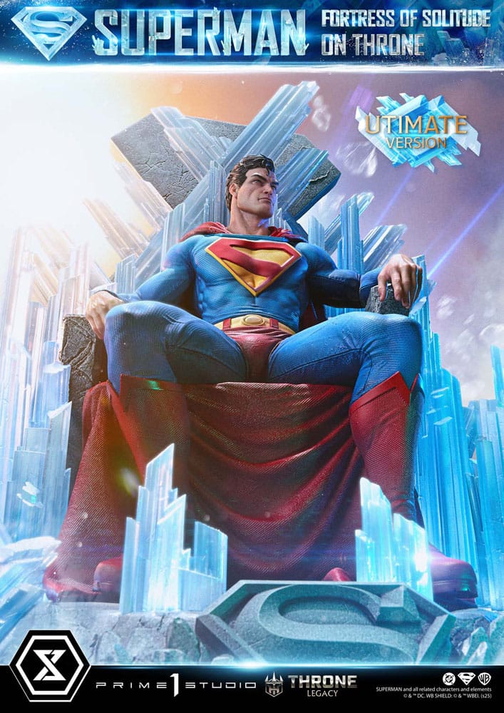 [PREORDINE] Statua DC Comics Throne Legacy Collection 1/4 Superman Fortress of Solitude on Throne (Design by Gabriele Dell'Otto) Ultimate Bonus Version - Prime 1 Studio - Statue