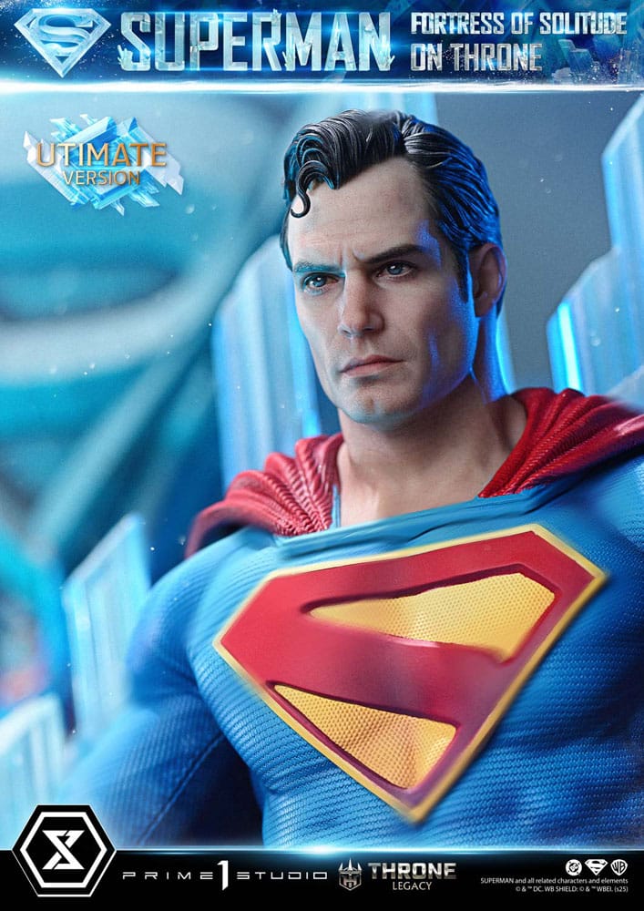 [PREORDINE] Statua DC Comics Throne Legacy Collection 1/4 Superman Fortress of Solitude on Throne (Design by Gabriele Dell'Otto) Ultimate Bonus Version - Prime 1 Studio - Statue