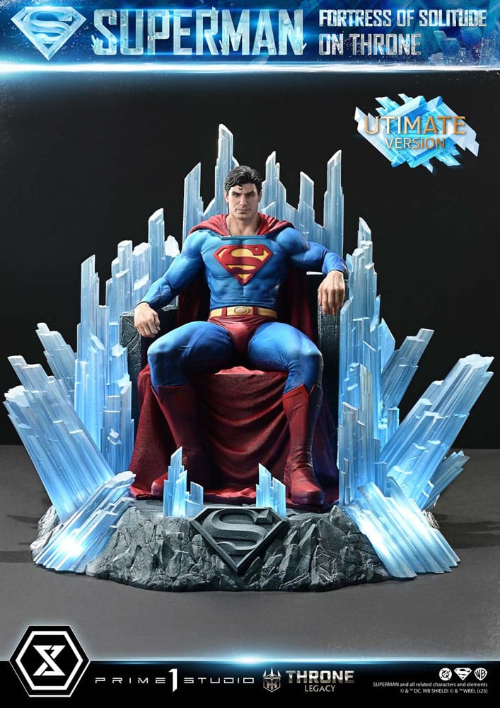 [PREORDINE] Statua DC Comics Throne Legacy Collection 1/4 Superman Fortress of Solitude on Throne (Design by Gabriele Dell'Otto) Ultimate Bonus Version - Prime 1 Studio - Statue