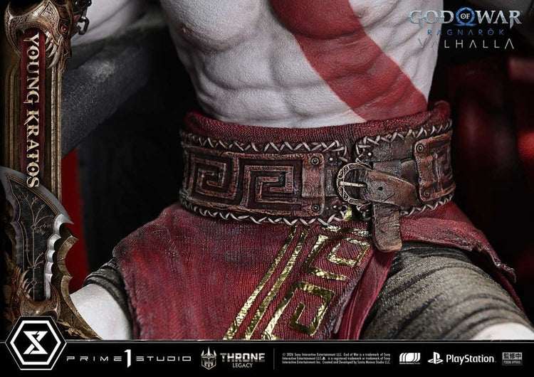 [PREORDINE] Statua God of War Ragnarok - Young Kratos sul Trono 1/3 - 91 cm - Prime 1 Studio - Statue