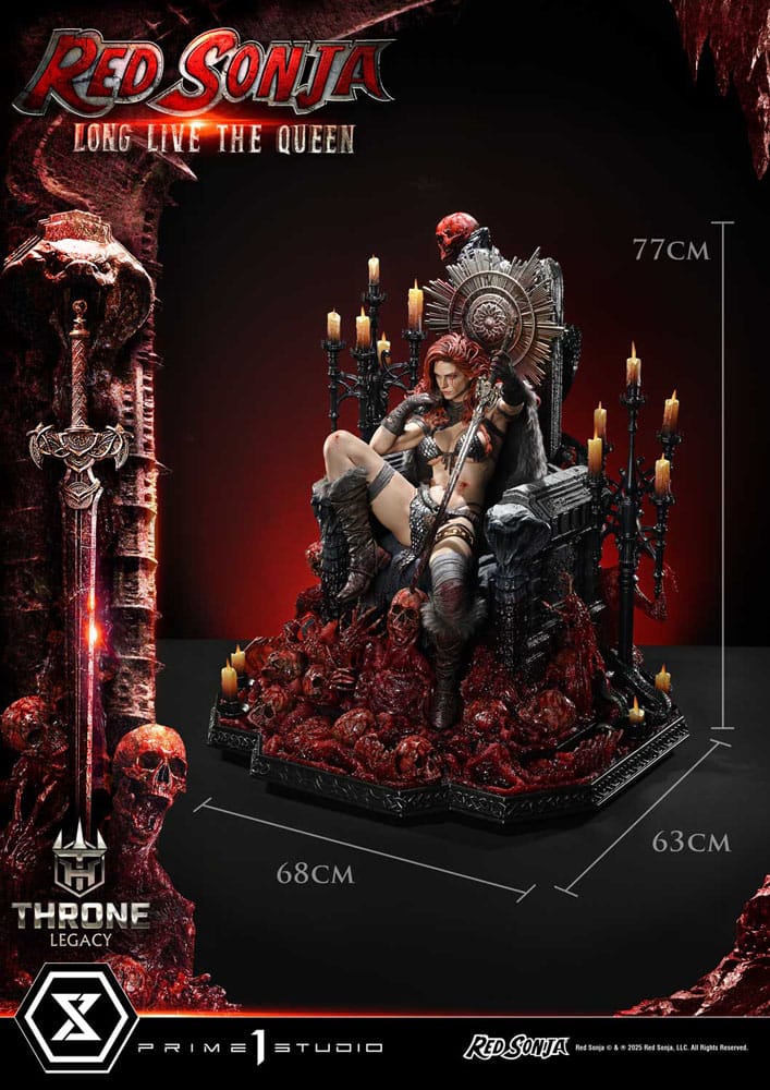 [PREORDINE] Statua Red Sonja Throne Legacy Collection 1/3 - 77 cm - Prime 1 Studio - Statue