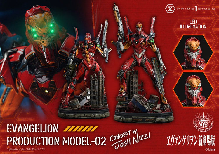 [PREORDINE] Statua Evangelion Production Model-02 (Concept By Josh Nizzi) 73 cm - Prime 1 Studio - Statue