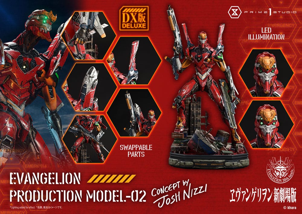 [PREORDINE] Statua Rebuild of Evangelion: EVA-02 Deluxe Version (Concept by Josh Nizzi) 73 cm - Prime 1 Studio - Statue