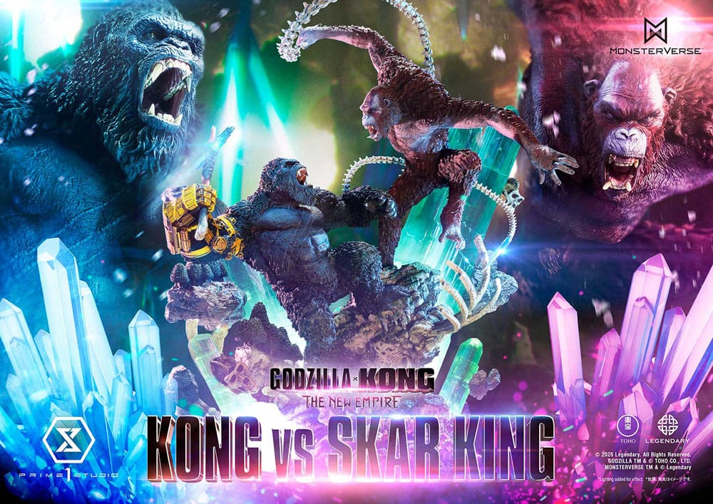[PREORDINE] Godzilla x Kong: The New Empire - Statua Diorama Ultimate Masterline Kong vs Skar King 104 cm - Prime 1 Studio - Statue