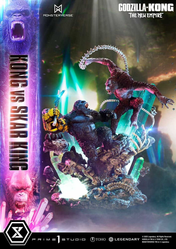 [PREORDINE] Godzilla x Kong: The New Empire - Statua Diorama Ultimate Masterline Kong vs Skar King 104 cm - Prime 1 Studio - Statue