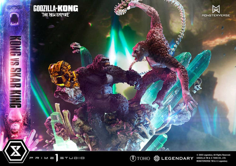 [PREORDINE] Godzilla x Kong: The New Empire - Statua Diorama Ultimate Masterline Kong vs Skar King 104 cm - Prime 1 Studio - Statue