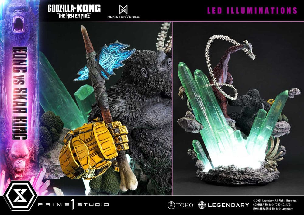 [PREORDINE] Godzilla x Kong: The New Empire - Statua Diorama Ultimate Masterline Kong vs Skar King 104 cm - Prime 1 Studio - Statue