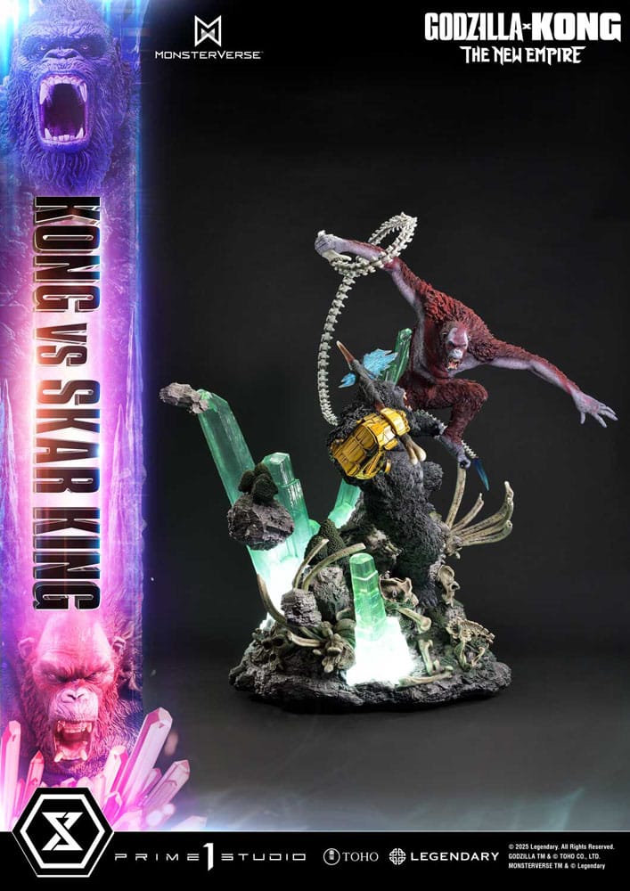 [PREORDINE] Godzilla x Kong: The New Empire - Statua Diorama Ultimate Masterline Kong vs Skar King 104 cm - Prime 1 Studio - Statue
