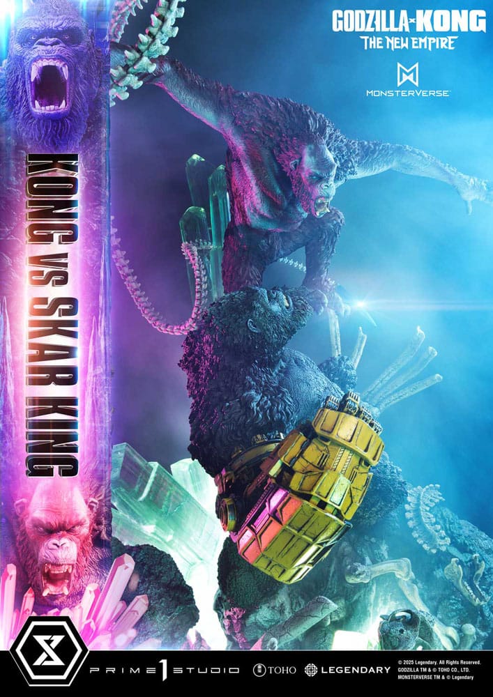 [PREORDINE] Godzilla x Kong: The New Empire - Statua Diorama Ultimate Masterline Kong vs Skar King 104 cm - Prime 1 Studio - Statue