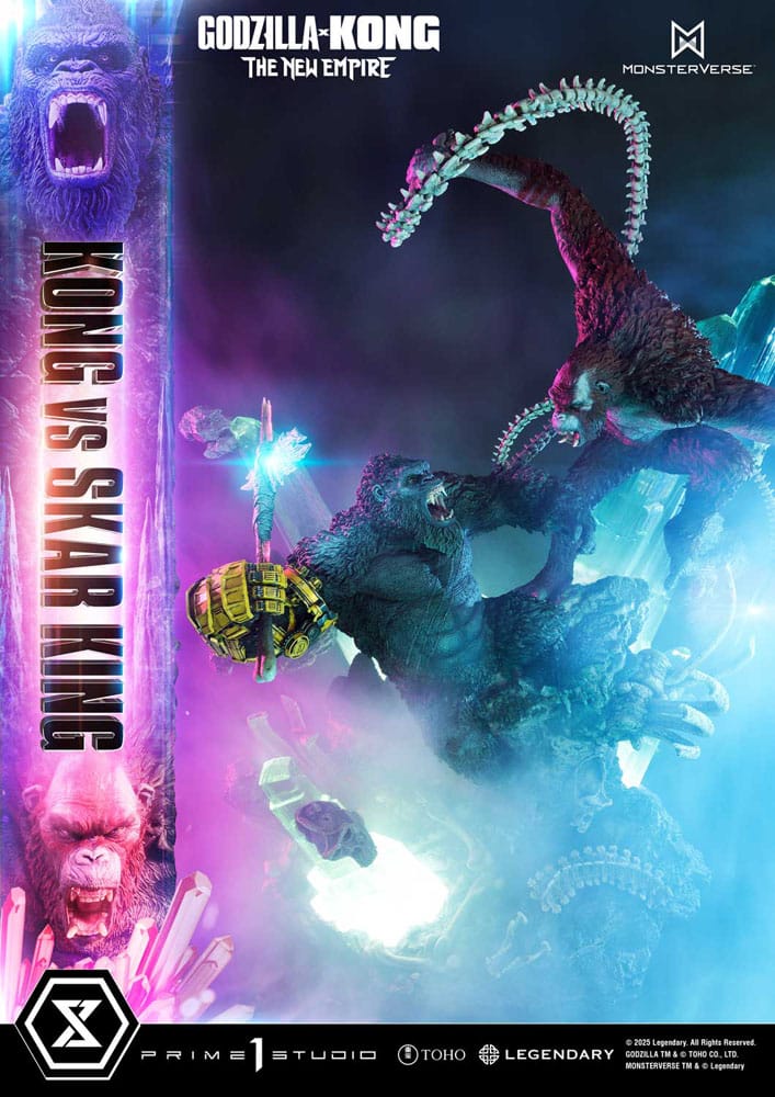 [PREORDINE] Godzilla x Kong: The New Empire - Statua Diorama Ultimate Masterline Kong vs Skar King 104 cm - Prime 1 Studio - Statue