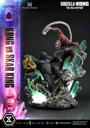 [PREORDINE] Godzilla x Kong: The New Empire - Statua Diorama Ultimate Masterline Kong vs Skar King Bonus Version 104 cm - Prime 1 Studio - Statue