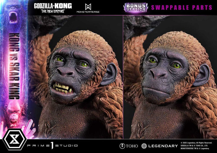 [PREORDINE] Godzilla x Kong: The New Empire - Statua Diorama Ultimate Masterline Kong vs Skar King Bonus Version 104 cm - Prime 1 Studio - Statue