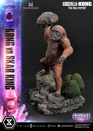 [PREORDINE] Godzilla x Kong: The New Empire - Statua Diorama Ultimate Masterline Kong vs Skar King Bonus Version 104 cm - Prime 1 Studio - Statue