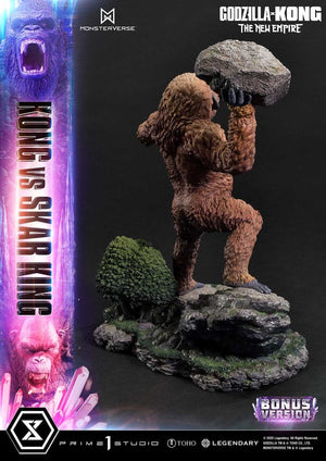 [PREORDINE] Godzilla x Kong: The New Empire - Statua Diorama Ultimate Masterline Kong vs Skar King Bonus Version 104 cm - Prime 1 Studio - Statue