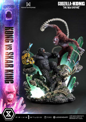 [PREORDINE] Godzilla x Kong: The New Empire - Statua Diorama Ultimate Masterline Kong vs Skar King Bonus Version 104 cm - Prime 1 Studio - Statue