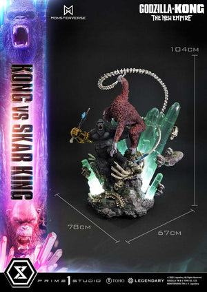 [PREORDINE] Godzilla x Kong: The New Empire - Statua Diorama Ultimate Masterline Kong vs Skar King Bonus Version 104 cm - Prime 1 Studio - Statue