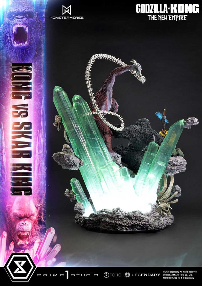 [PREORDINE] Godzilla x Kong: The New Empire - Statua Diorama Ultimate Masterline Kong vs Skar King Bonus Version 104 cm - Prime 1 Studio - Statue