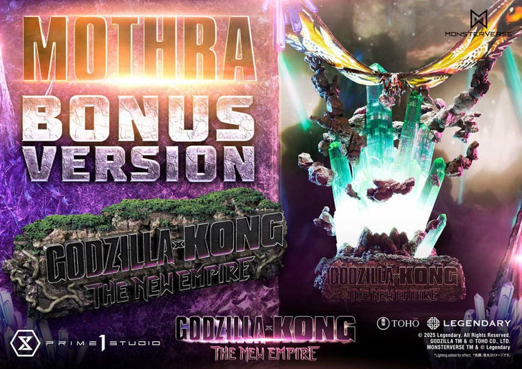 [PREORDINE] Godzilla x Kong: The New Empire - Statua Diorama Ultimate Masterline Mothra Bonus Version 113 cm - Prime 1 Studio - Statue