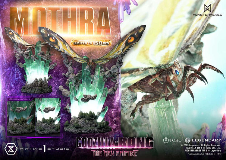 [PREORDINE] Godzilla x Kong: The New Empire - Statua Diorama Ultimate Masterline Mothra Bonus Version 113 cm - Prime 1 Studio - Statue