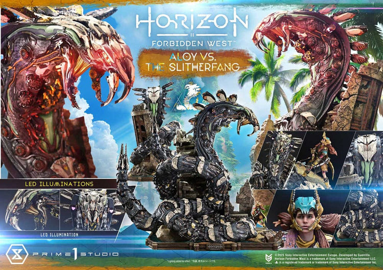 [PREORDINE] Statua Horizon Forbidden West Aloy vs Slitherfang Bonus Version 82 cm - Prime 1 Studio - Statue