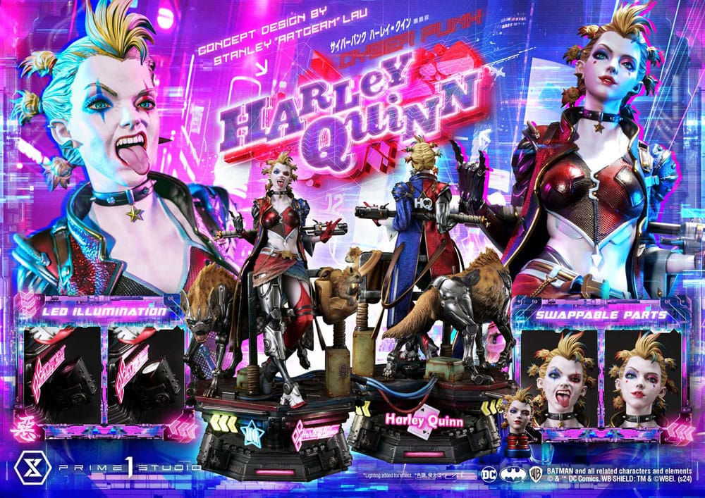 [PREORDINE] Statua Batman Cyberpunk Harley Quinn Prime 1 Studio 60 cm - Prime 1 Studio - Statue