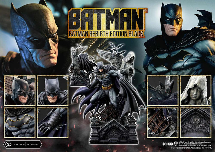 [PREORDINE] Batman Rebirth Edition Black Deluxe Version Statua 1/4 - Prime 1 Studio - Prime 1 Studio - Statue
