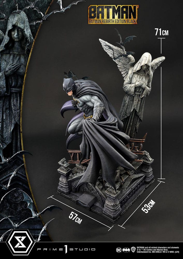 [PREORDINE] Batman Rebirth Edition Black Deluxe Version Statua 1/4 - Prime 1 Studio - Prime 1 Studio - Statue
