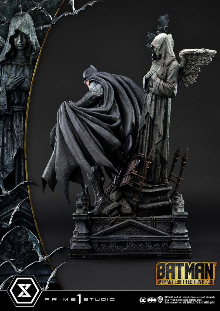 [PREORDINE] Batman Rebirth Edition Black Deluxe Bonus Version Statua 1/4 Prime 1 Studio 71 cm - Prime 1 Studio - Statue