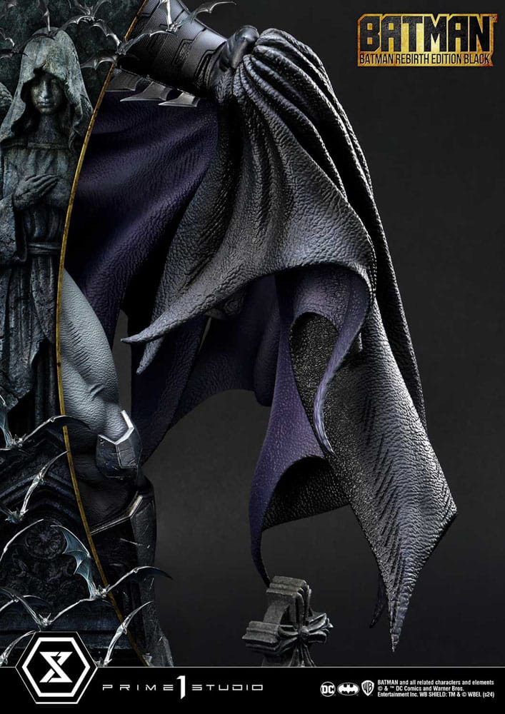[PREORDINE] Batman Rebirth Edition Black Deluxe Bonus Version Statua 1/4 Prime 1 Studio 71 cm - Prime 1 Studio - Statue