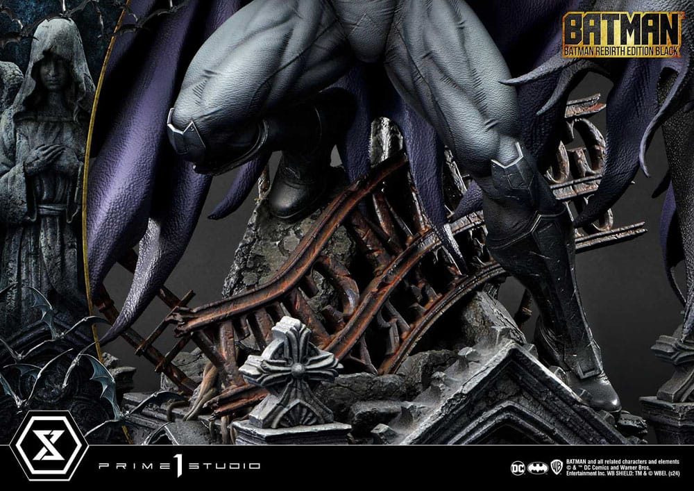 [PREORDINE] Batman Rebirth Edition Black Deluxe Bonus Version Statua 1/4 Prime 1 Studio 71 cm - Prime 1 Studio - Statue