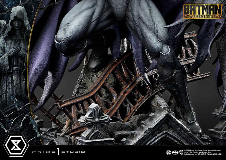[PREORDINE] Batman Rebirth Edition Black Deluxe Bonus Version Statua 1/4 Prime 1 Studio 71 cm - Prime 1 Studio - Statue