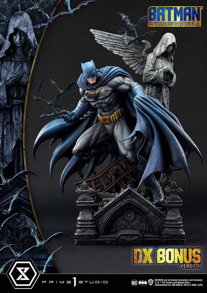 [PREORDER] Batman Ultimate Premium Masterline Series Statue 1/4 Batman Rebirth Edition Blue Deluxe Bonus Version 71 cm