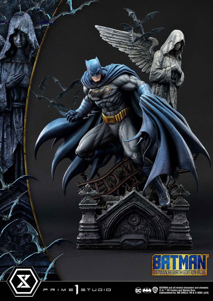 [PREORDER] Batman Ultimate Premium Masterline Series Statue 1/4 Batman Rebirth Edition Blue 71 cm