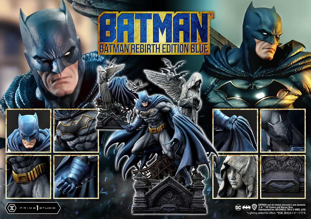 [PREORDER] Batman Ultimate Premium Masterline Series Statue 1/4 Batman Rebirth Edition Blue 71 cm