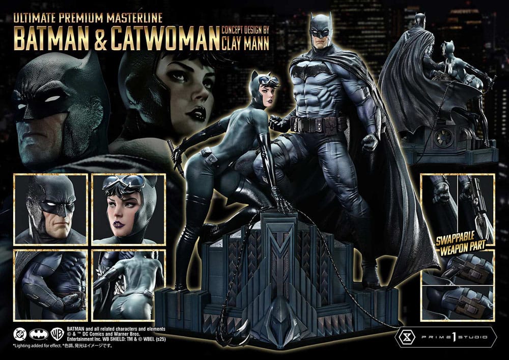 [PREORDINE] Statua DC Comics Batman & Catwoman (Concept by Clay Mann) 1/4 - 56 cm - Prime 1 Studio - Statue