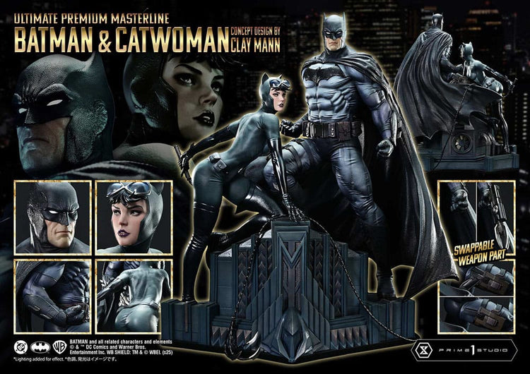 [PREORDINE] Statua DC Comics Batman & Catwoman (Concept by Clay Mann) 1/4 - 56 cm - Prime 1 Studio - Statue