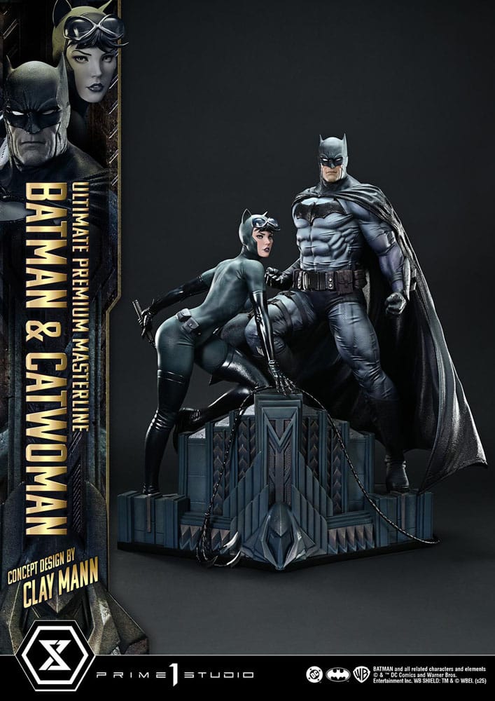 [PREORDINE] Statua DC Comics Batman & Catwoman (Concept by Clay Mann) 1/4 - 56 cm - Prime 1 Studio - Statue