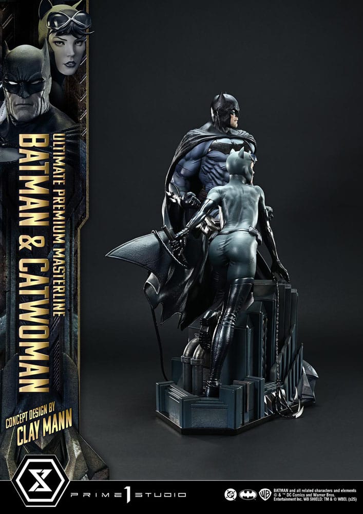 [PREORDINE] Statua DC Comics Batman & Catwoman (Concept by Clay Mann) 1/4 - 56 cm - Prime 1 Studio - Statue