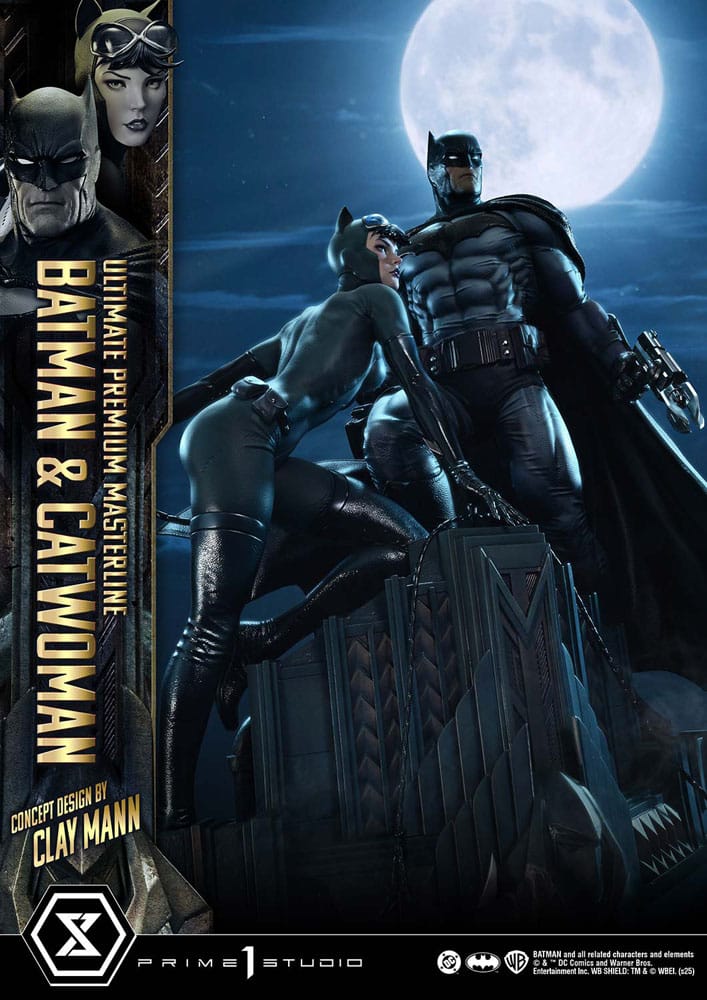 [PREORDINE] Statua DC Comics Batman & Catwoman (Concept by Clay Mann) 1/4 - 56 cm - Prime 1 Studio - Statue