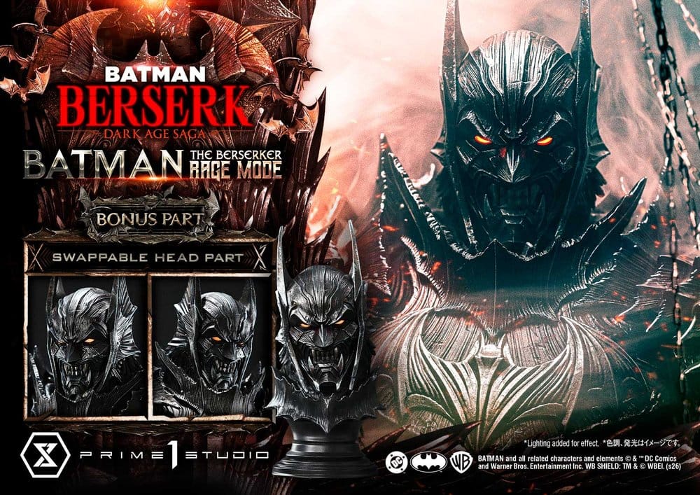 [PREORDINE] Statua DC Comics Ultimate Premium Masterline 1/4 Batman (Comics) Berserker Rage Mode DX Bonus Version 93 cm - Prime 1 Studio - Statue