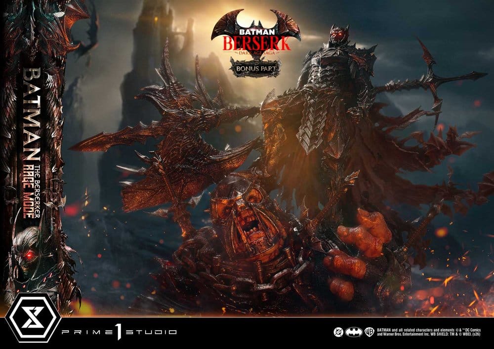 [PREORDINE] Statua DC Comics Ultimate Premium Masterline 1/4 Batman (Comics) Berserker Rage Mode DX Bonus Version 93 cm - Prime 1 Studio - Statue