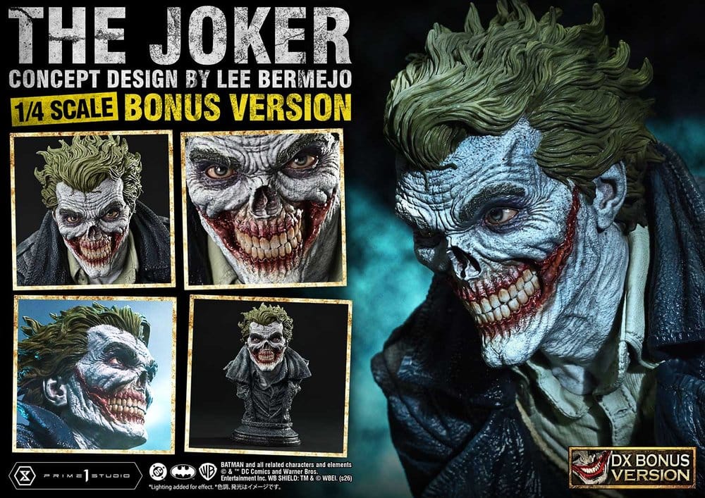 [PREORDINE] Statua DC Comics The Joker (Concept Design Lee Bermejo) DX Bonus Version 53 cm - Prime 1 Studio - Statue